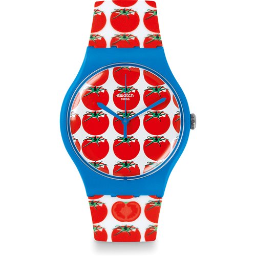 Reloj swatch rojo online mujer